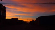 Sunset in Uyuni town