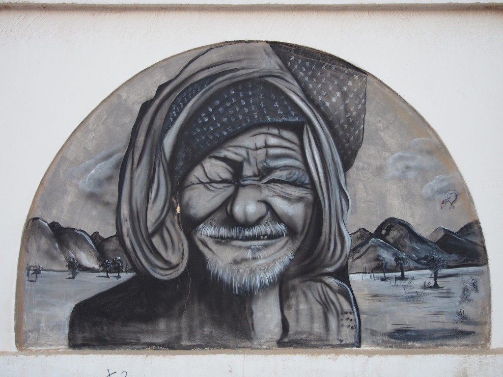 Dahab Street Art: Old Bedouin Man