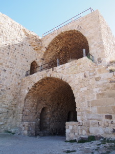 Well preserved arches at Kerak Castle