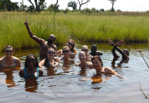"Bathing" in the Okavango Delta