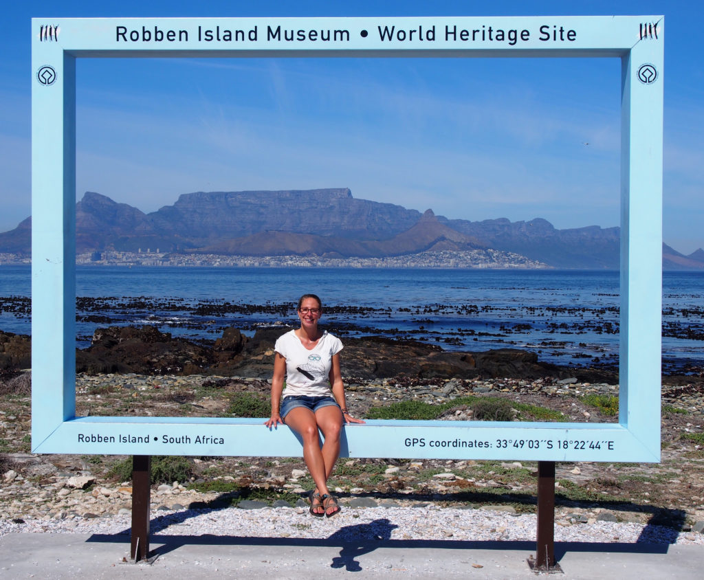 View of Cape Town from Robben Island