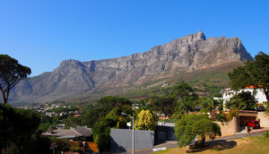 Table Mountain viewed from the top of the City Bus