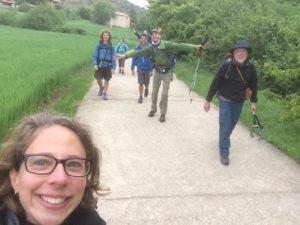 Making friends on the camino