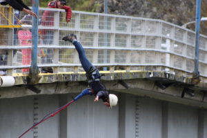 Puenting over Rio Pastaza