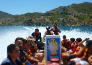 Boat ride from Taganga to Cabo San Juan