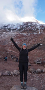 Hiking up Chimborazo