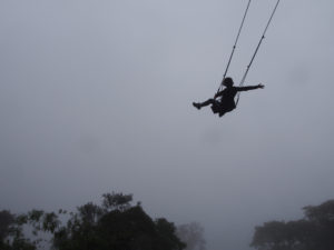 Swinging off the edge of the world