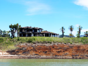 Pablo Escobar's burned out mansion