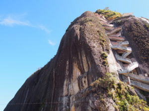 Piedra El Peñol, with the 740 stairs stitched into the rock