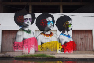 Three Women, Street Art in Getsemani