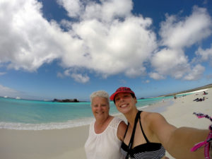 Galapagos Island visit with mum