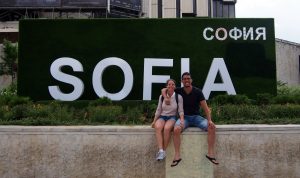 Tourists in Sofia