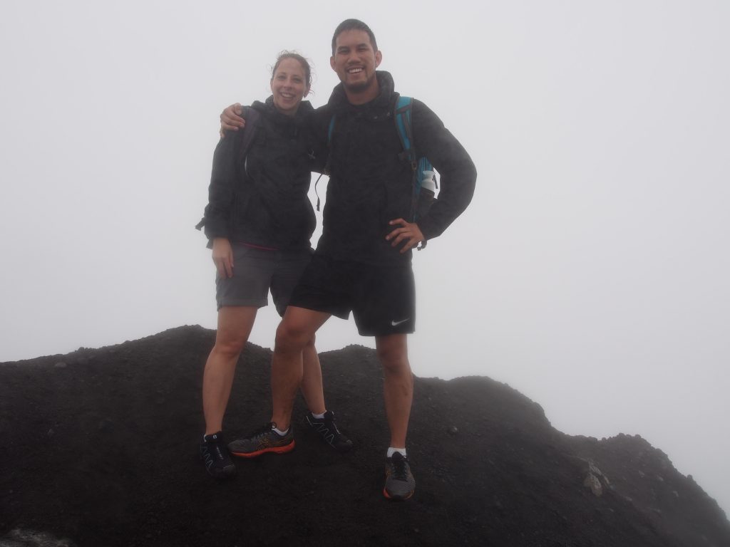 The crater's edge of Volcan Concepcion, 1610m